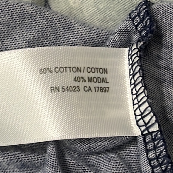 Old Navy navy floral tank top with ruffles neckline large - Picture 8 of 10